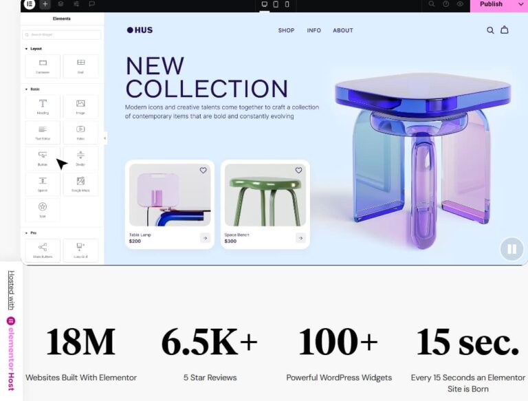 Elementor Pro Broschei Webdesign