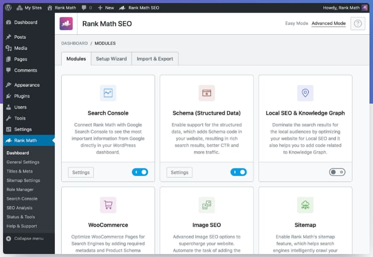 Rankmath SEO WordPress Plugin Broschei Webdesign